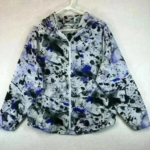 Zella Blue and Black Splatter Jacket
